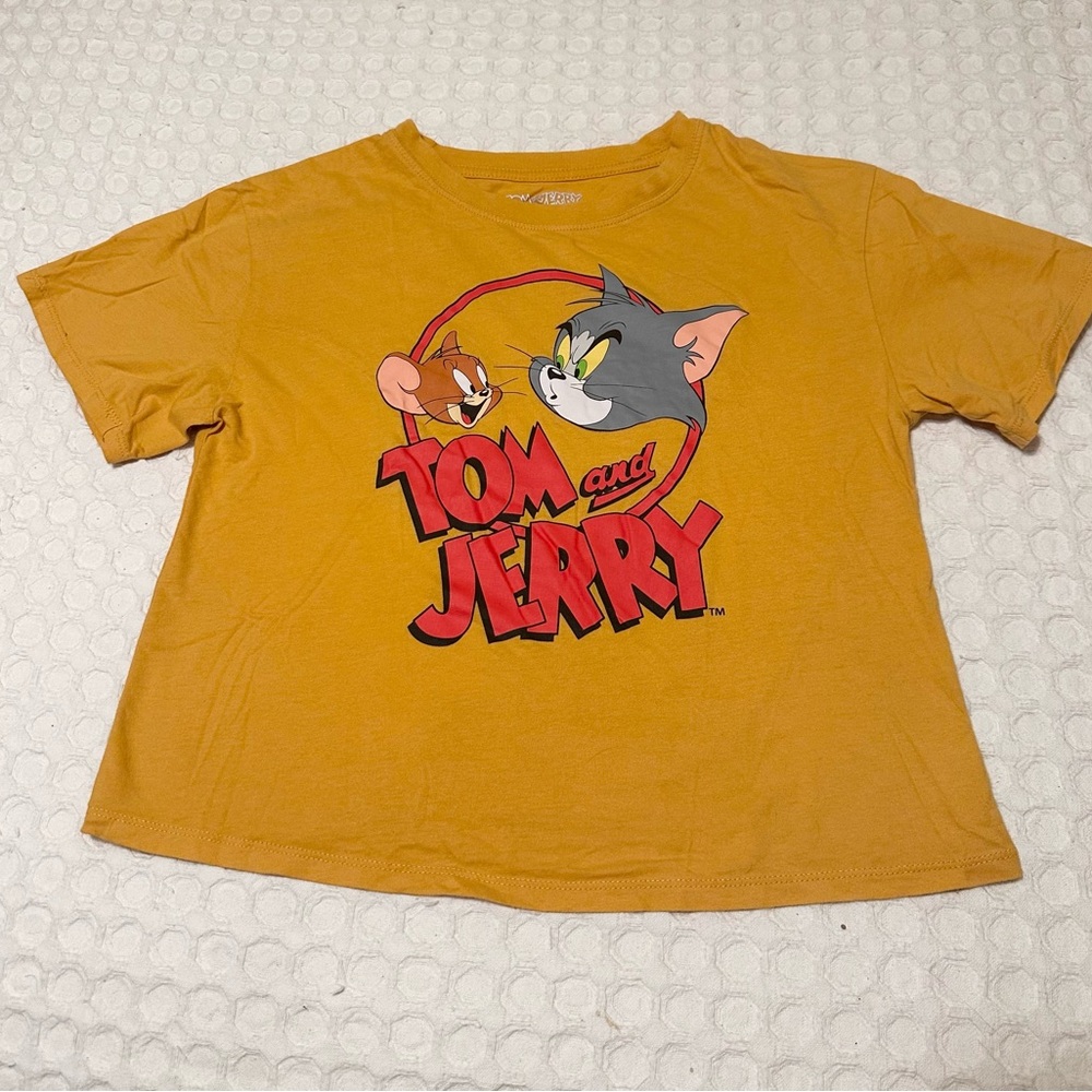 Tom and Jerry Yellow Short Sleeve Tee